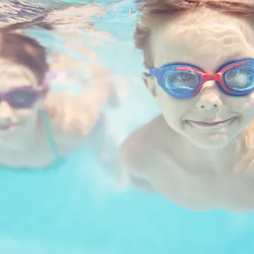 Children Swimming Image
